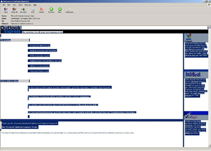 Outlook Express screen shot