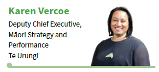 Karen Vercoe Deputy Chief Executive, Māori Strategy and Performance Te Urungi