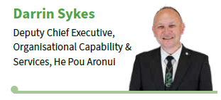 Darrin Sykes Deputy Chief Executive, Organisational Capability & Services He Pou Aronui