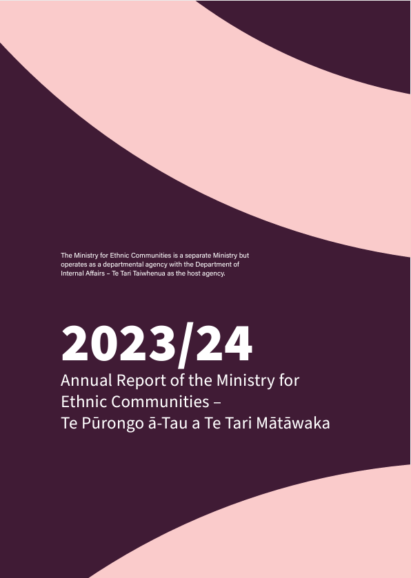 The Ministry for Ethnic Communities is a separate Ministry but operates as a departmental agency with the Department of Internal Affairs - Te Tari Taiwhenua as the host agency. 2023/24 Annual Report of the Ministry for Ethnic Communities -  Te Pūrongo ā-Tau a Te Tari Mātāwaka